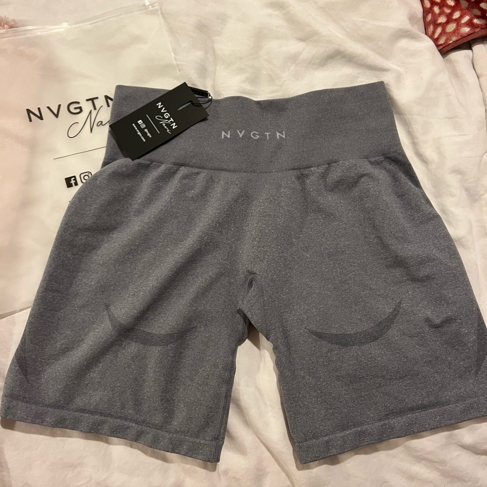 NVGTN Grey Contour Seamless Shorts